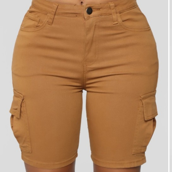 Brown Bermuda denim shorts - Picture 2 of 5
